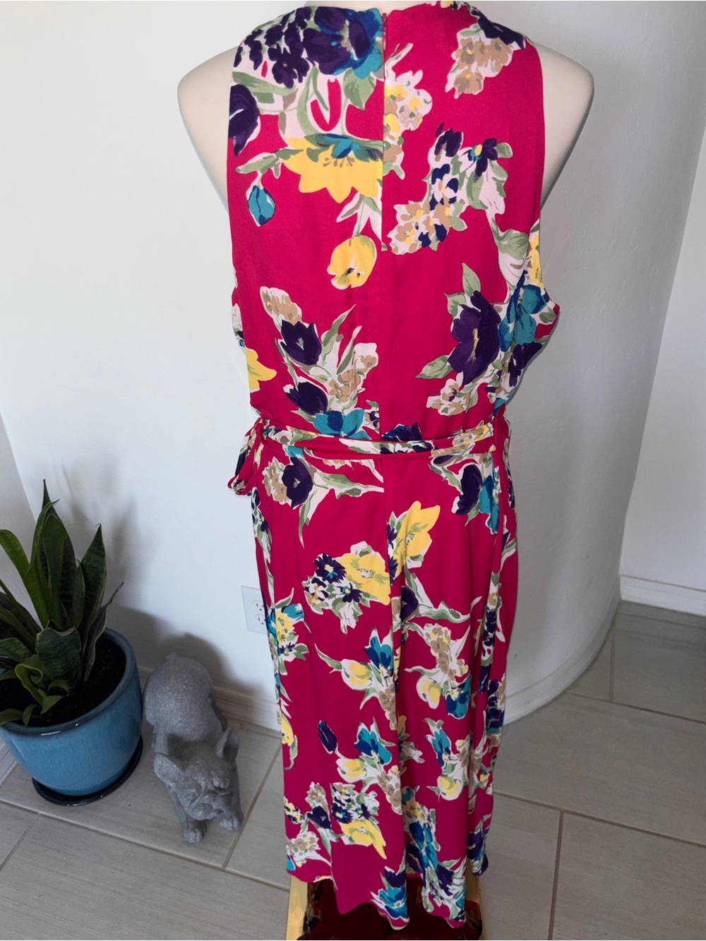 NWT Lauren Ralph Lauren Floral Georgette Halter Maxi Dress - Picture 5 of 8
